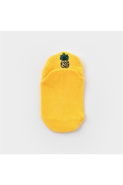 Biorganic Cute Embroidered Sneakers Socks 68388