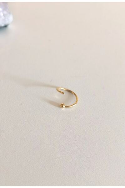Bylin Cerrahi Çelik Top Stopperlı Ince Halka Hızma /piercing-halka 8mm-kalınlığı 0,8mm-top Çapı 2mm-1adet