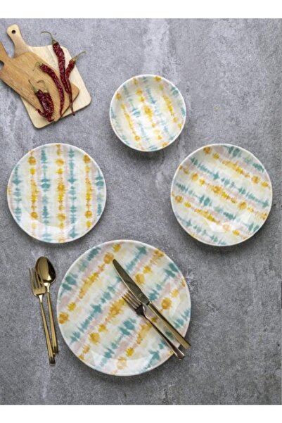 Aryıldız Porselen Yemek Takımı 24 Parça Nicolo Deniz Form