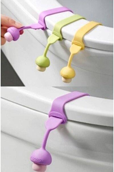 ToMorza Morza Mantar Tasarımlı Klozet Kaldırma Aparatı Klozet Kapağı Tutucu H...