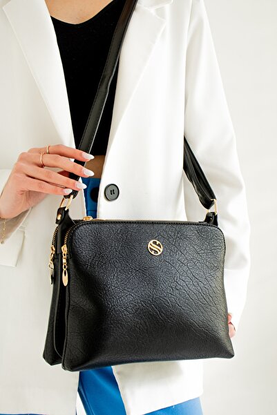 By Hakan Sn 1329 Raven Жіноча сумка через плече Чорна