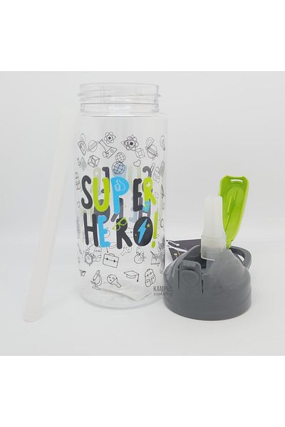 Gıpta 500cc Tritan Flask with Super Straw Green