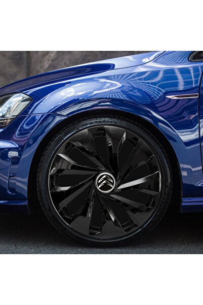 Genel Markalar Citroen C-elysee 15 Inç Uyumlu Jant Kapağı 4'lü Takım Siyah 9015