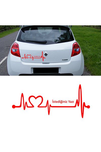 Melek Pazarı 20 X 9 Cm Pulse Shot Name Writable Car Sticker, Auto Sticker