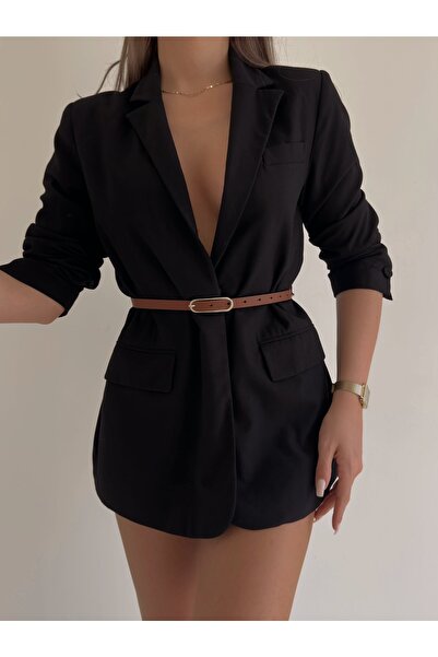 Fiori Dámský tenký pásek se širokou zlatou přezkou, plášťový pásek, společenský pásek, košilový pásek