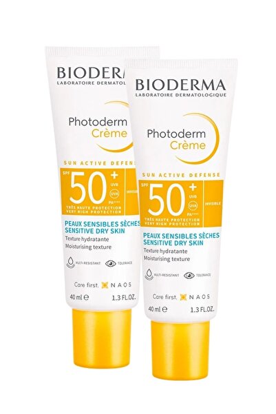 Bioderma Photoderm Krem Spf50+ 40 Ml | X 2 Adet Kuru Ciltler Için Güneş Seti