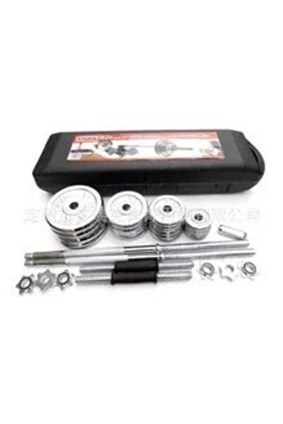 pekial Ckspor 50 Kg Krom Döküm Çantalı Dambıl Bar Set Cks19
