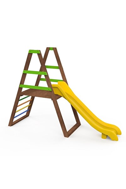 I SAFE Isafe Ahşap Çocuk Parkı Ekipmanı-kaydırak S0073