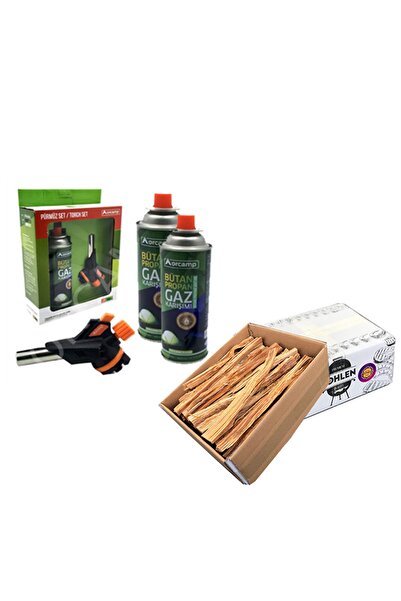 Orcamp Pürmüz Yedek Kartuş Kohlen Tutuşturucu Mangal & Kamp Ateşi Yakma Seti