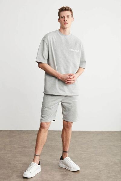 Machetta Worst Behverior Printed Oversize Bottom Top T-shirt Shorts Set