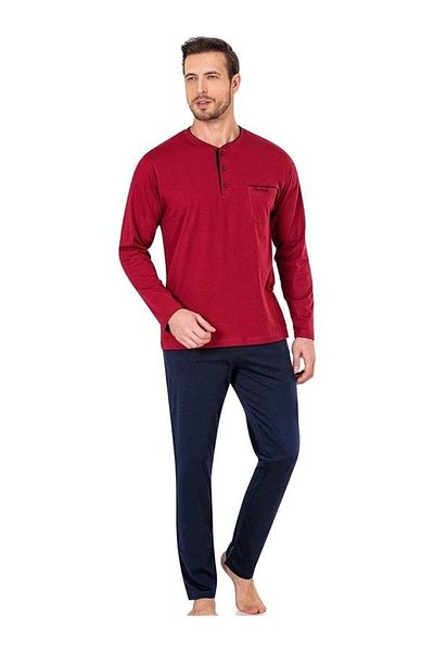 Pierre Cardin Ανδρικό σετ πιτζάμες με προίκα γαμπρού Navy Blue
