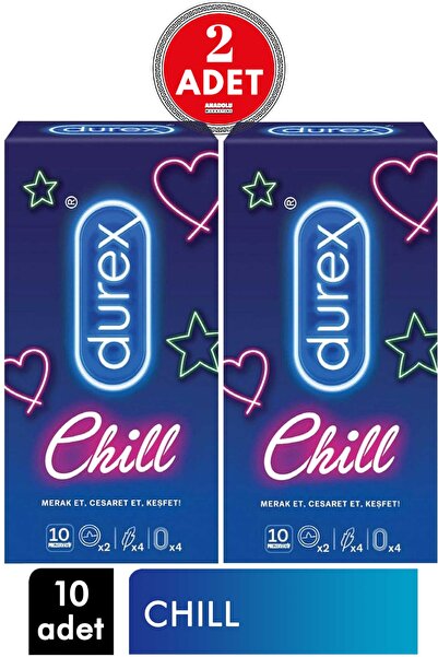 Durex Chill 10'lu Prezervatif 2 Adet