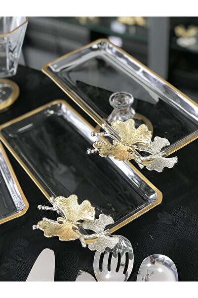 Santara Avangarde Special Design Magnificent Set with Butterfly, 5 Presentation Dishes and 1 Service Set