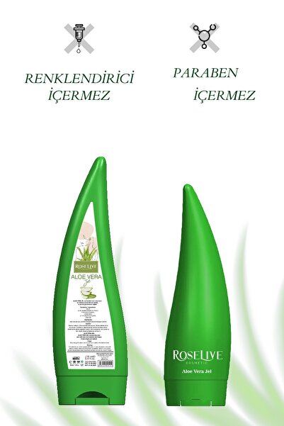 Roselive Aoe Vera Jel Günlük Yüz Ve Vücut Bakım Jeli - Doğal Nemlendirici / Aydınlatıcı 175 Ml