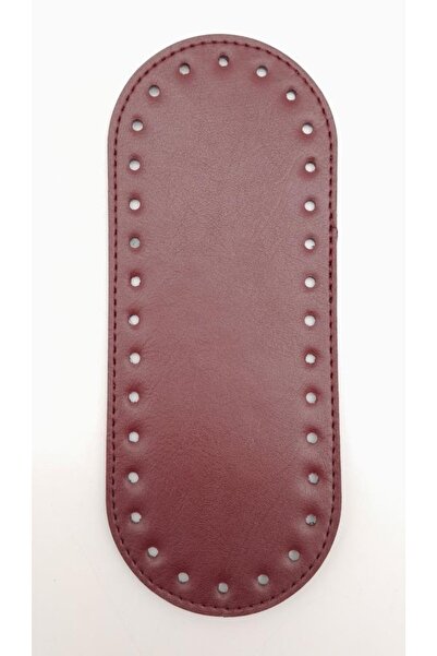 angel çanta aksesuar قاعدة حقيبة بيضاوية من الجلد الصناعي باللون العنابي مقاس...