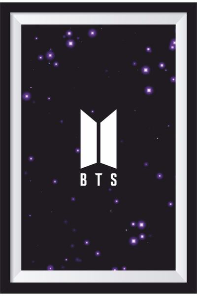 Hayat Poster ملصق خشبي بمظهر إطار K-pop Bts-5