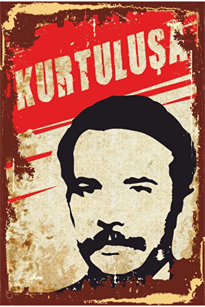 Hayat Poster Slogan revoluționar de luptă până la Mahir Hüseyin Ulaş Kurtuluş...