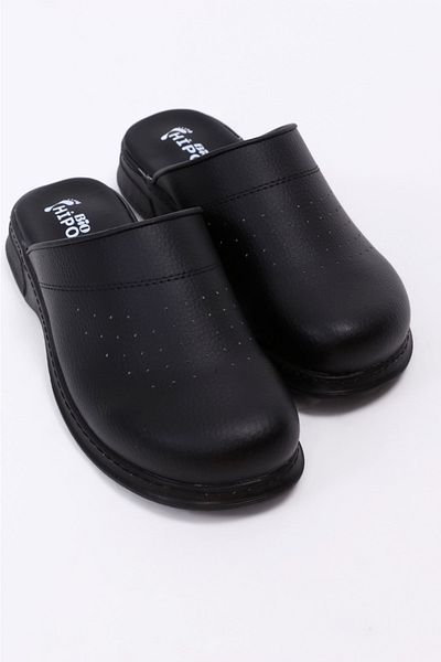 BİO HİPOKRAT Bio Hippocrat Black Orthopedic Sabo Slippers