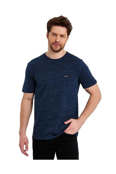 Adams Ανδρικό μπλουζάκι με κοντό μανίκι Basic Unprinted Logo