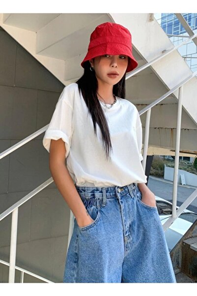 AFROGİYİM Γυναικείο μπλουζάκι Embrance The Future με στάμπα Oversize