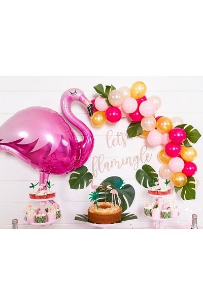 MFM Party Flamingo Foil Chain Balloon Set