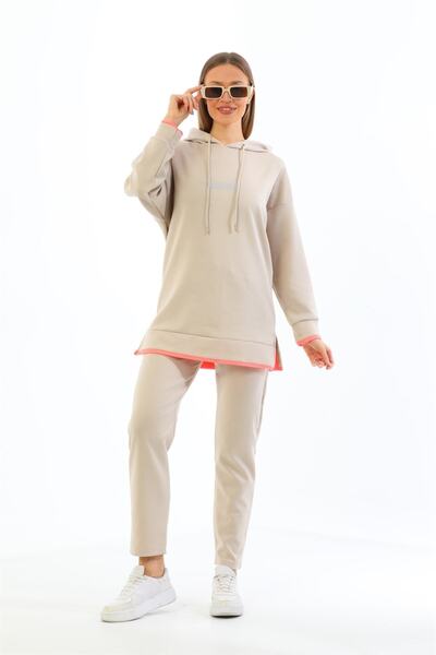 WestBound Trend Stil Kadın Eşofman Takımı-bej