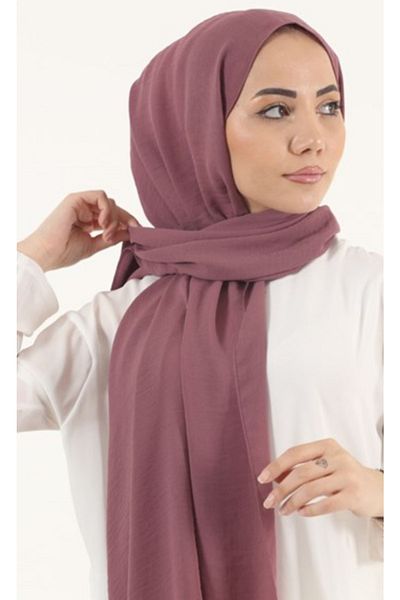 HAR-UM Ticaret Hijab Women's Ayrobin Cazz Shawl Model-Dried Rose