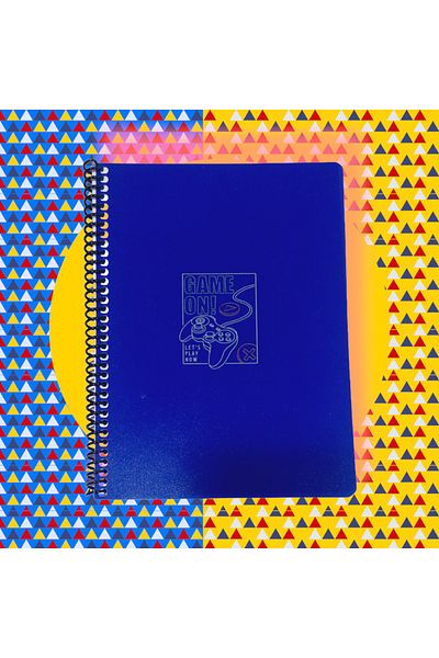 KESKİN COLOR 16x22 Cm 80 Sheets Unlined Plastic Cover Ring Notebook 60 Grams White Page