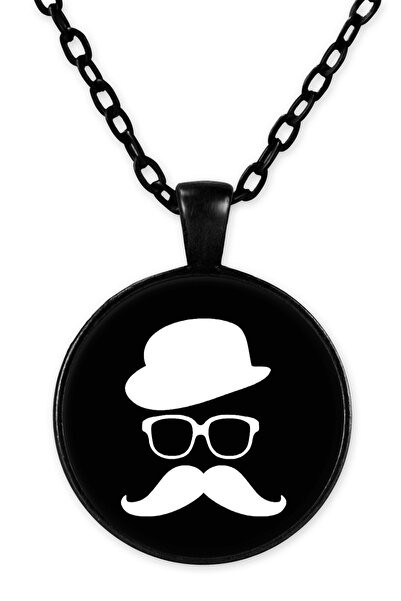 herotasarım Black Chain Bll2670 Model Machete Necklace