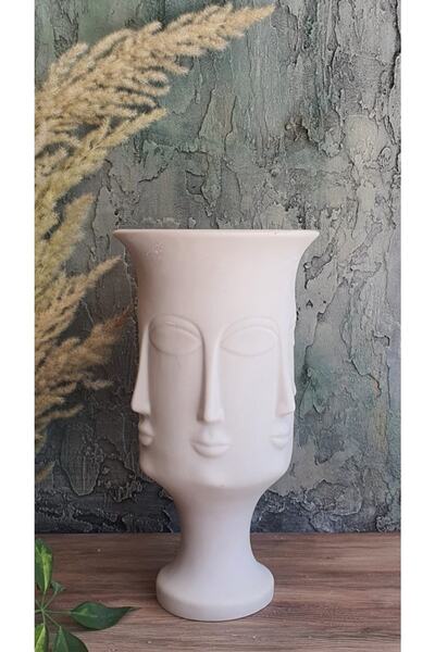 Nonno dekor Çok Yüzlü Uzun Vazo