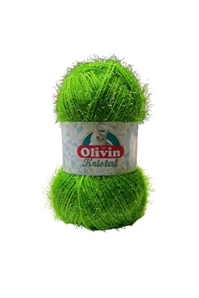 Olivin Ață de tricotat manual Lux Crystal 100 Gr