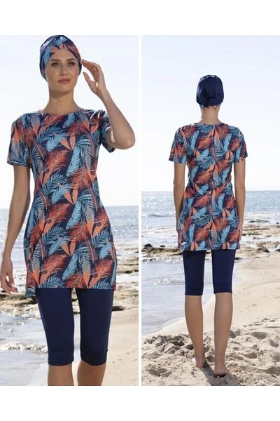 Estiva 23810 Navy Blue κοντομάνικο ημικαλυμμένο μαγιό