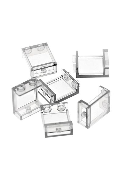 LEGO Moc Custom - 1x2x2 Glass Brick Transparent Accessory Panel, 4 Pieces Will Be Sent