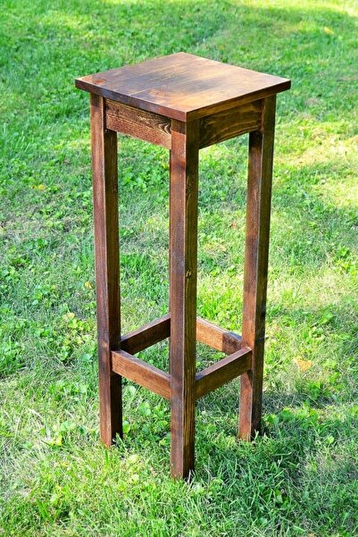 Alyones 60cm Masif Yan Sehpa, Bitki Standı, Yerden Tasarruflu Organizatör