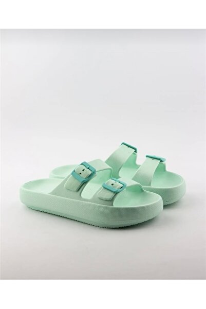 Akınal Bella Παντόφλες Eva Unisex με Πλατφόρμα Διπλή Πόρπη