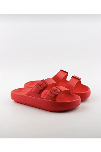 Akınal Bella Παντόφλες Eva Unisex με Πλατφόρμα Διπλή Πόρπη