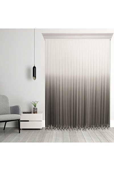 perhal perde ve halı Διαβάθμιση χρώματος Anthracite Σκούρο Γκρι Φούστες Κεντη...