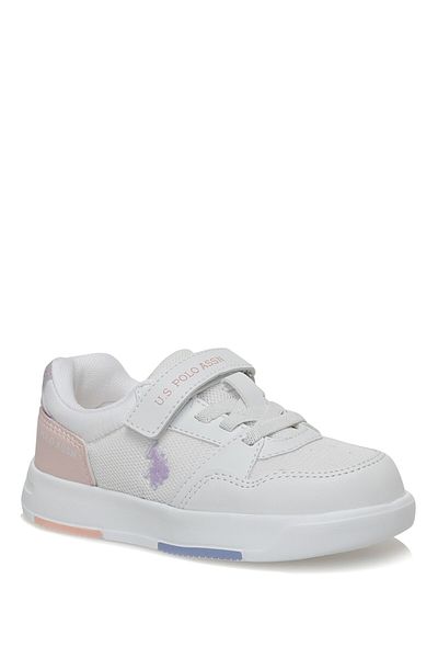 U.S. Polo Assn. David Jr 3fx White Girls Sneaker