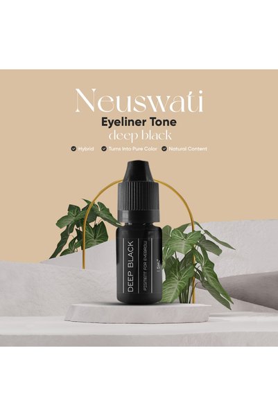Neuswati 15ml Carbon Effect Deep Black Black Eyeliner - Permanent Makeup Pigment