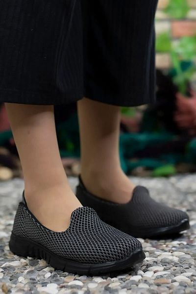 MYSİA Gray Sneaker Ballet Shoes