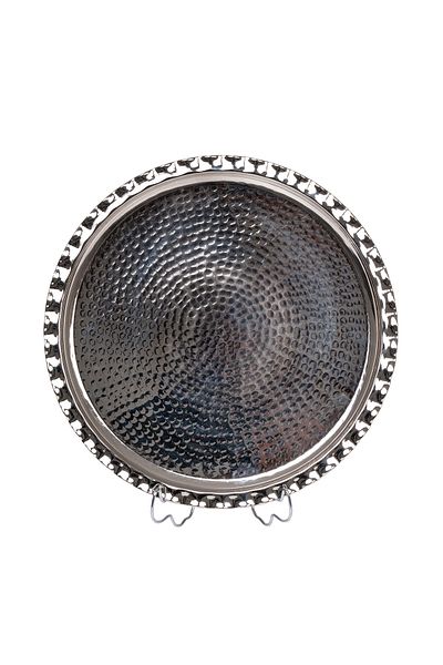 DMT COPPER HOME Dmt Gaziantep 35cm Hand Tattoo Presentation Serving Tray 35cm (PATTERNED)