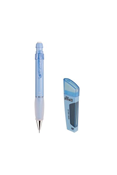 Serve Deep 0.7 Mm Mechanical Pencil Sky Blue - 0.7 Mm Tip & Eraser