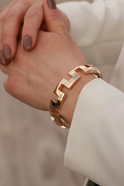 Aydın Kuyumculuk 14 Ayar Altın,tarz Kelepçe Bileklik Agblk495