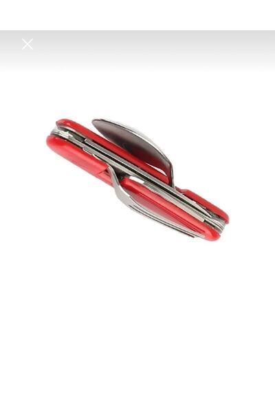 Metaş 5 Adet Çok Amaçlı Kaşık Çatal Çakı Kumanya Çakısı Kamp Kaşık Çatal Set