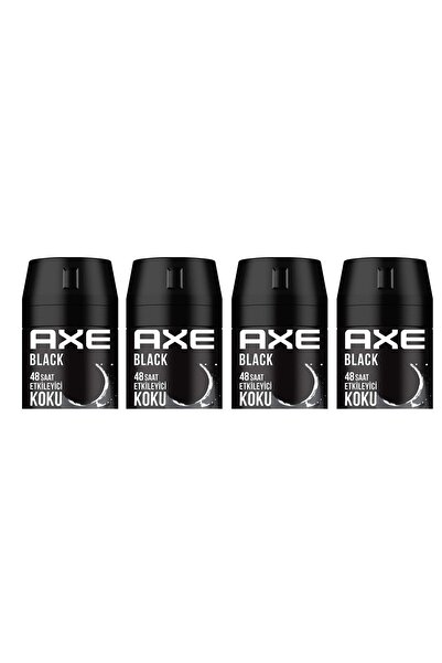 Axe Erkek Deodorant Sprey Black 150 Ml 8690637981524 (4 Adet)