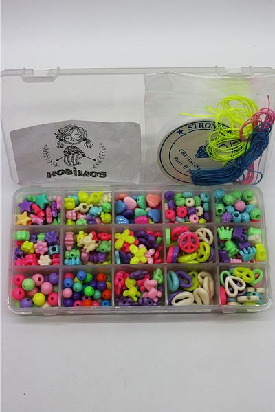 Hobimos Hobby Children's Jewelry Making Set - 1 - Beaded Bracelet Making Set
