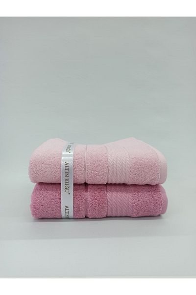 Özdilek Trendy Towel 2 Pieces - Red Pink Pink