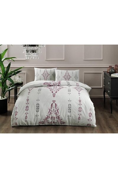 Taç Happy Days Ranforce - Single Zahara Claret Red Duvet Cover Set