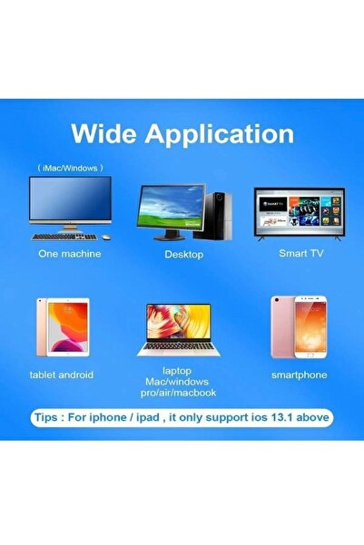 Alfa MEC Ipad Mini 2 3 4 Uyumlu Mouse Bluetooth Wireless Şarj Edilebilir Fare 2.4g