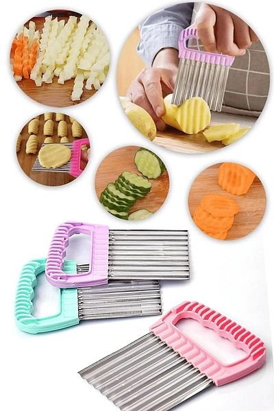 Fisun Home Shaped Vegetable Fruit Potato Slicer Steel